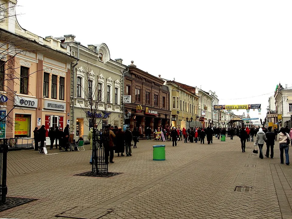 Казанский кремль и улица Баумана