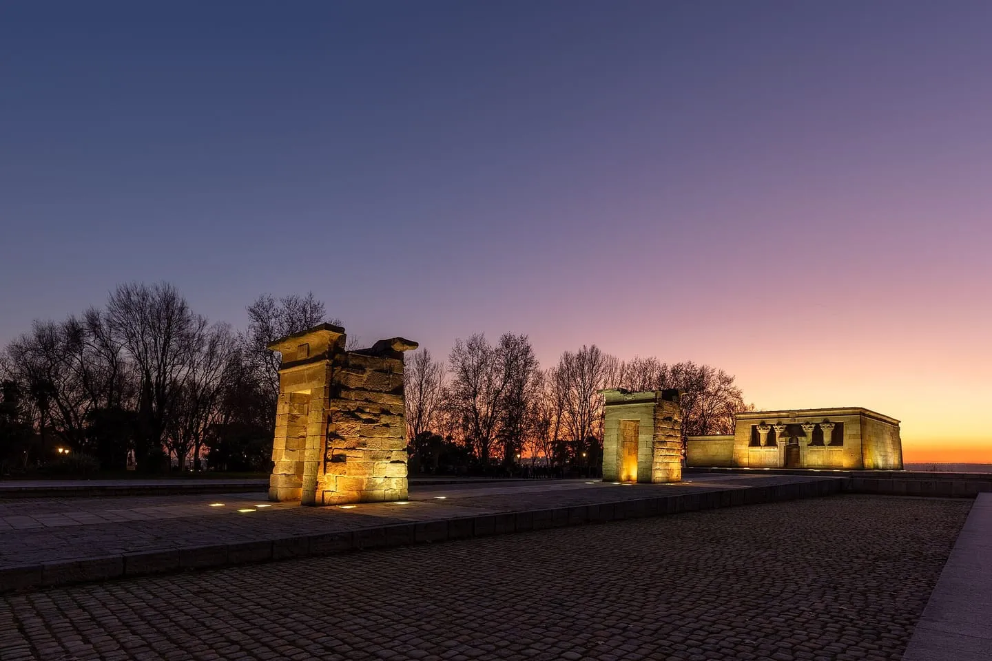 Templo de Debod al atardecer