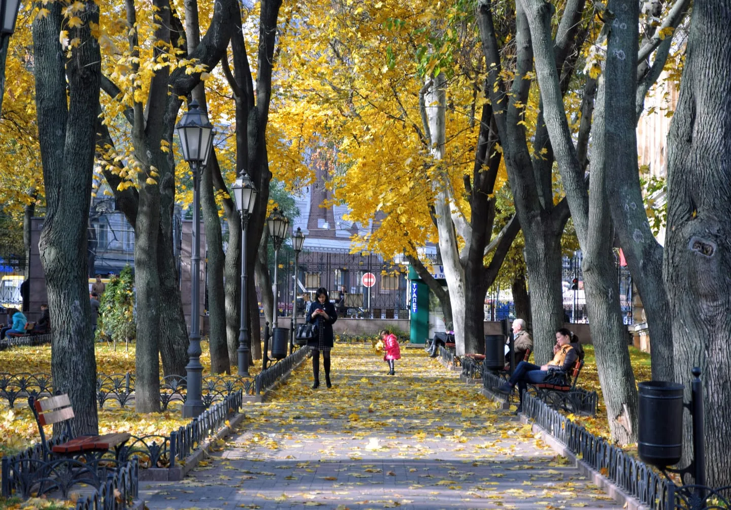 Городской сад и Дерибасовская