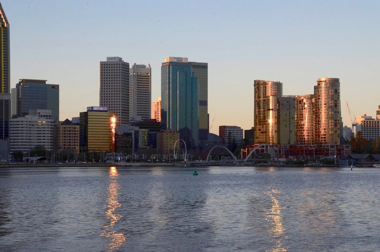 South Perth foreshore and the Swan River