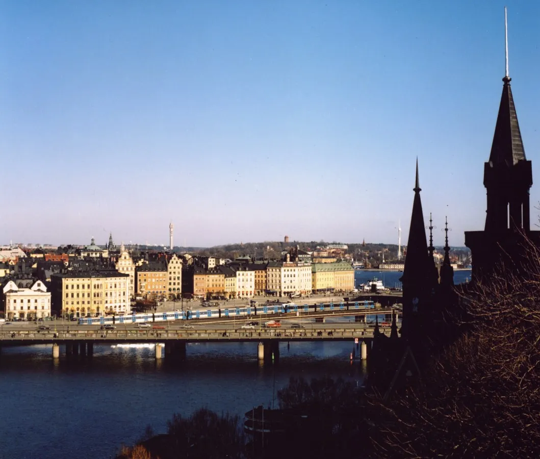 Monteliusvägen at sunset