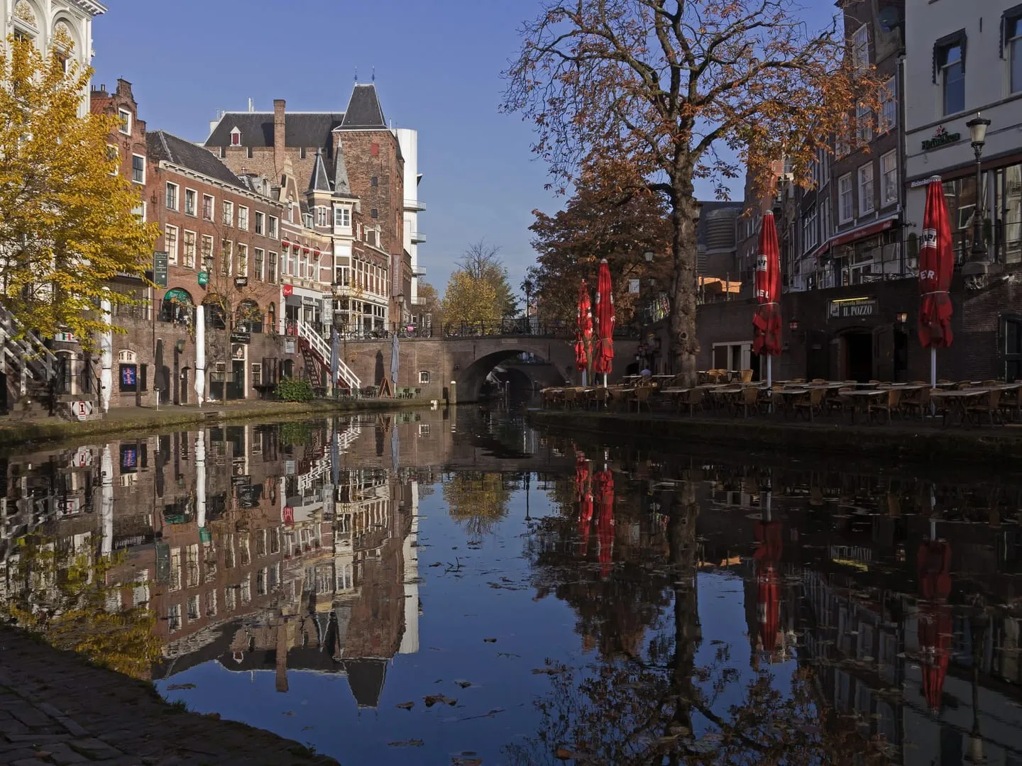 Oudegracht wharves walk
